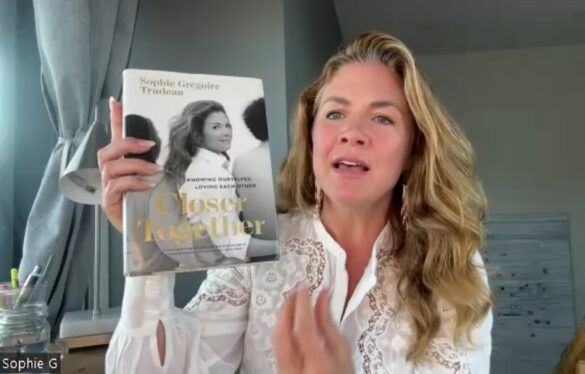 Sophie with her book
