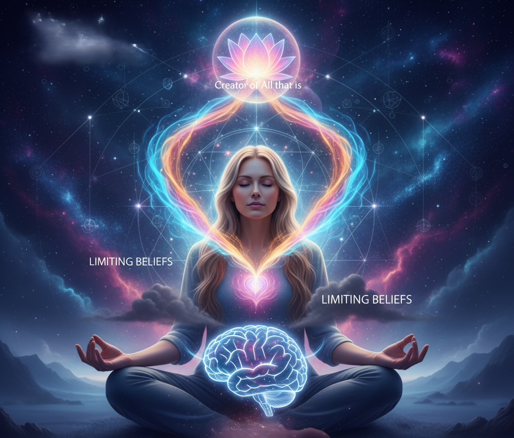 Theta Healing works by connecting with God (referred to as ‘The Creator of All that is’) in the Theta brain wave state.