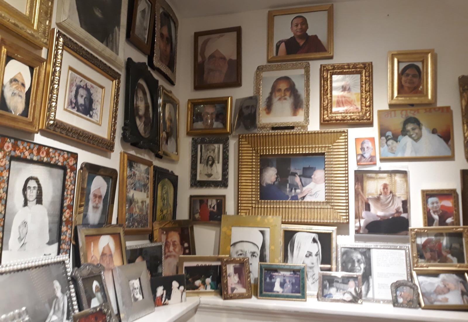 Portraits of Indian gurus line the walls of Lakshmi Barbara Carpenter’s Washington, D.C. home, turning it into a sanctuary of spirituality and peace.
