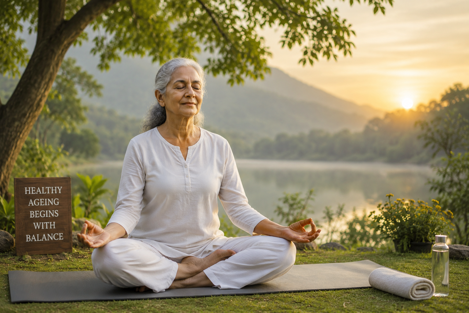 Yoga supports mobility, mental wellness, and emotional resilience in later years.