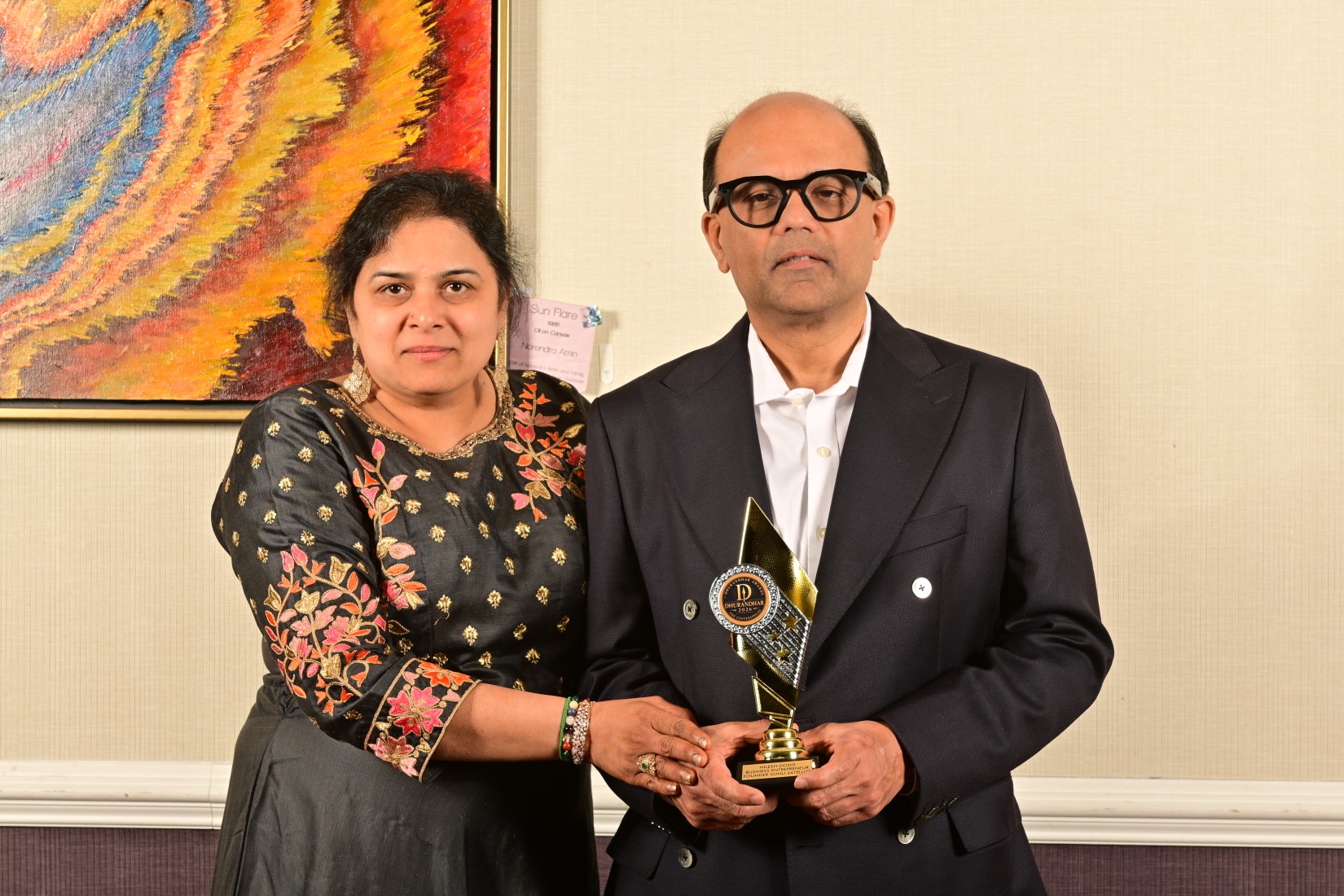 Neil Doshi and his wife, Kavita